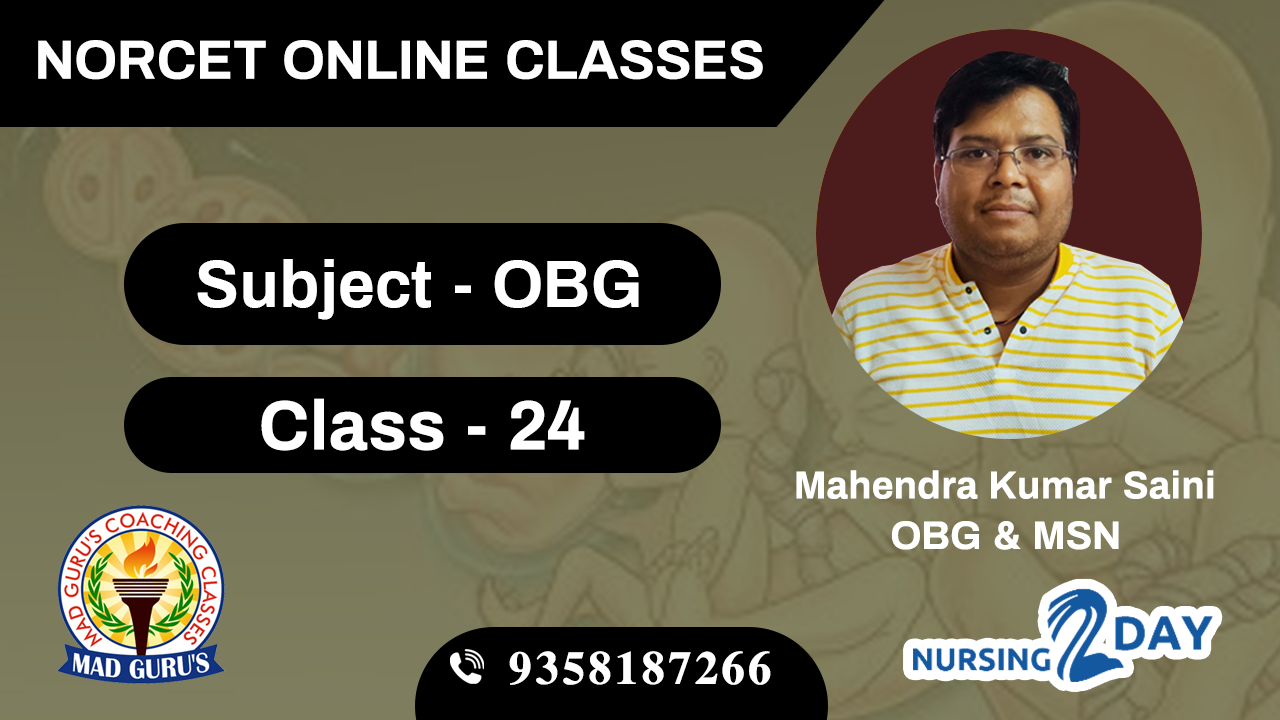 NORCET OBG Class 24